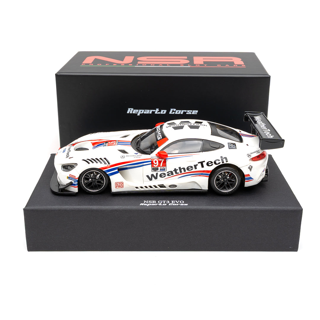 NSR 0430RCW-SW - PRE-ORDER NOW! - AMG GT3 EVO - Weathertech #97 - REPARTO CORSE for Wood Tracks