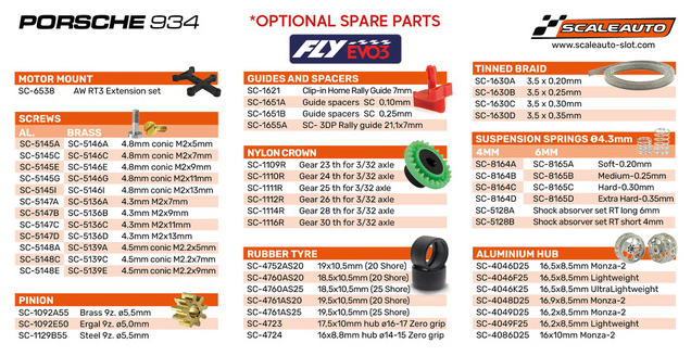 Fly R2002 - FAÇA A PRÉ-VENDA AGORA! - Porsche 934 - Vermelho - RACING EVO3