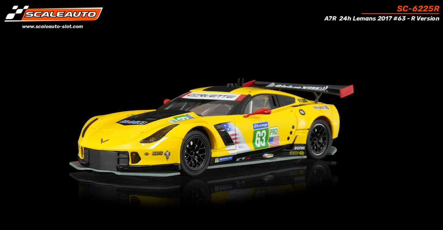 Scaleauto SC-6225R - PRE-ORDER NOW! - Corvette C7R #63 - '17 Le Mans 24h 3rd - R Series
