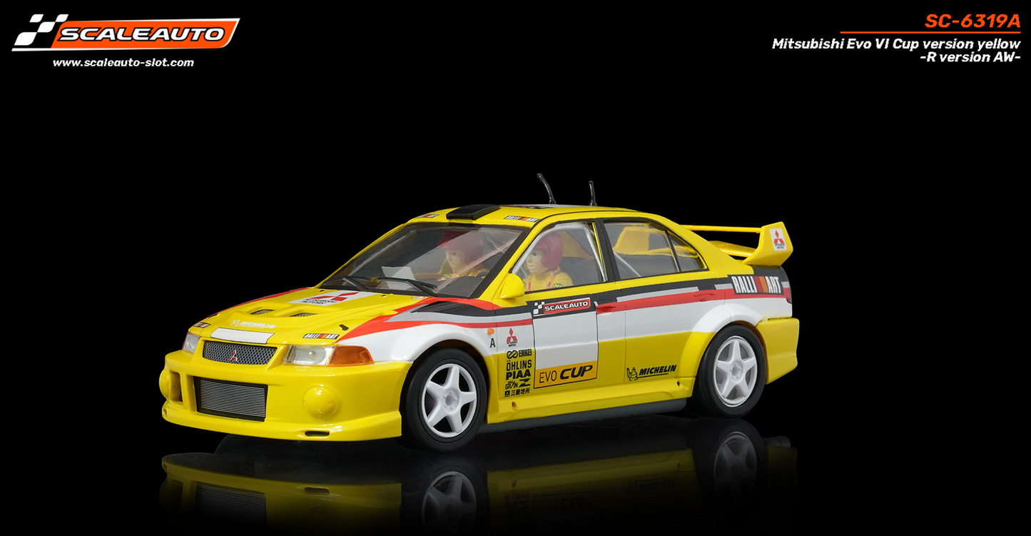 Scaleauto SC-6319A - Mitsubishi Lancer EVO VI - Cup Version - Yellow - R4WD Series