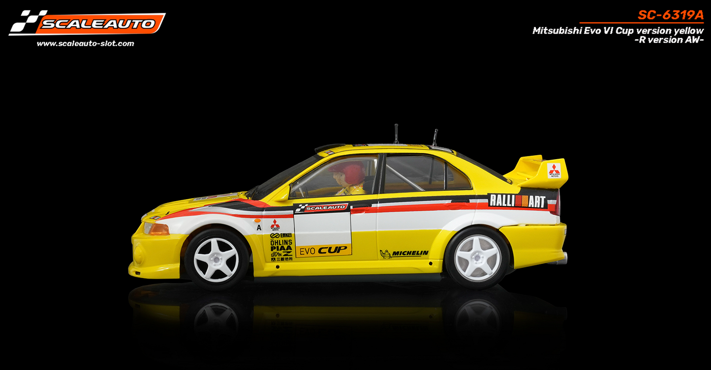 Scaleauto SC-6319A - Mitsubishi Lancer EVO VI - Cup Version - Yellow - R4WD Series