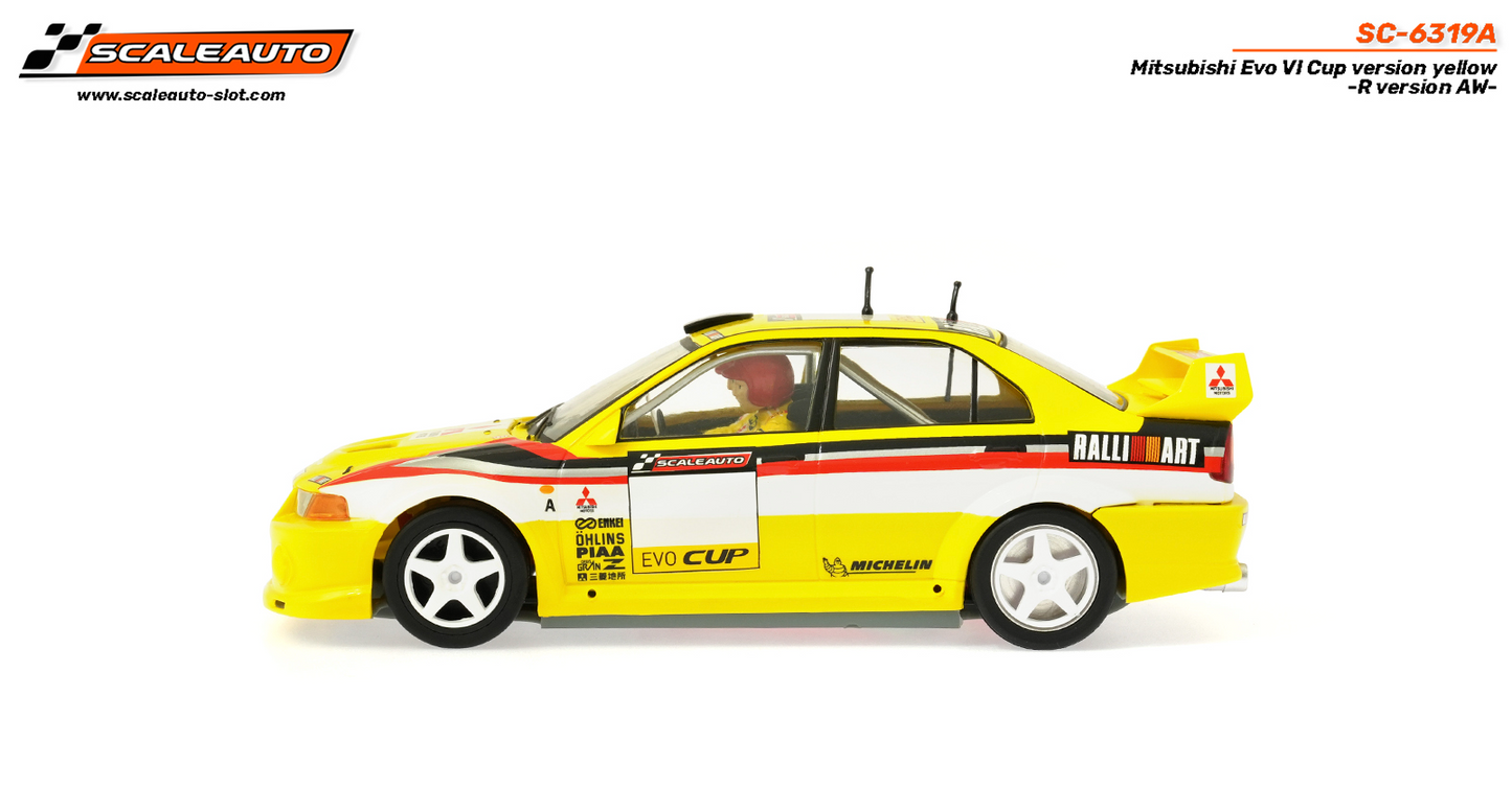 Scaleauto SC-6319A - Mitsubishi Lancer EVO VI - Cup Version - Yellow - R4WD Series