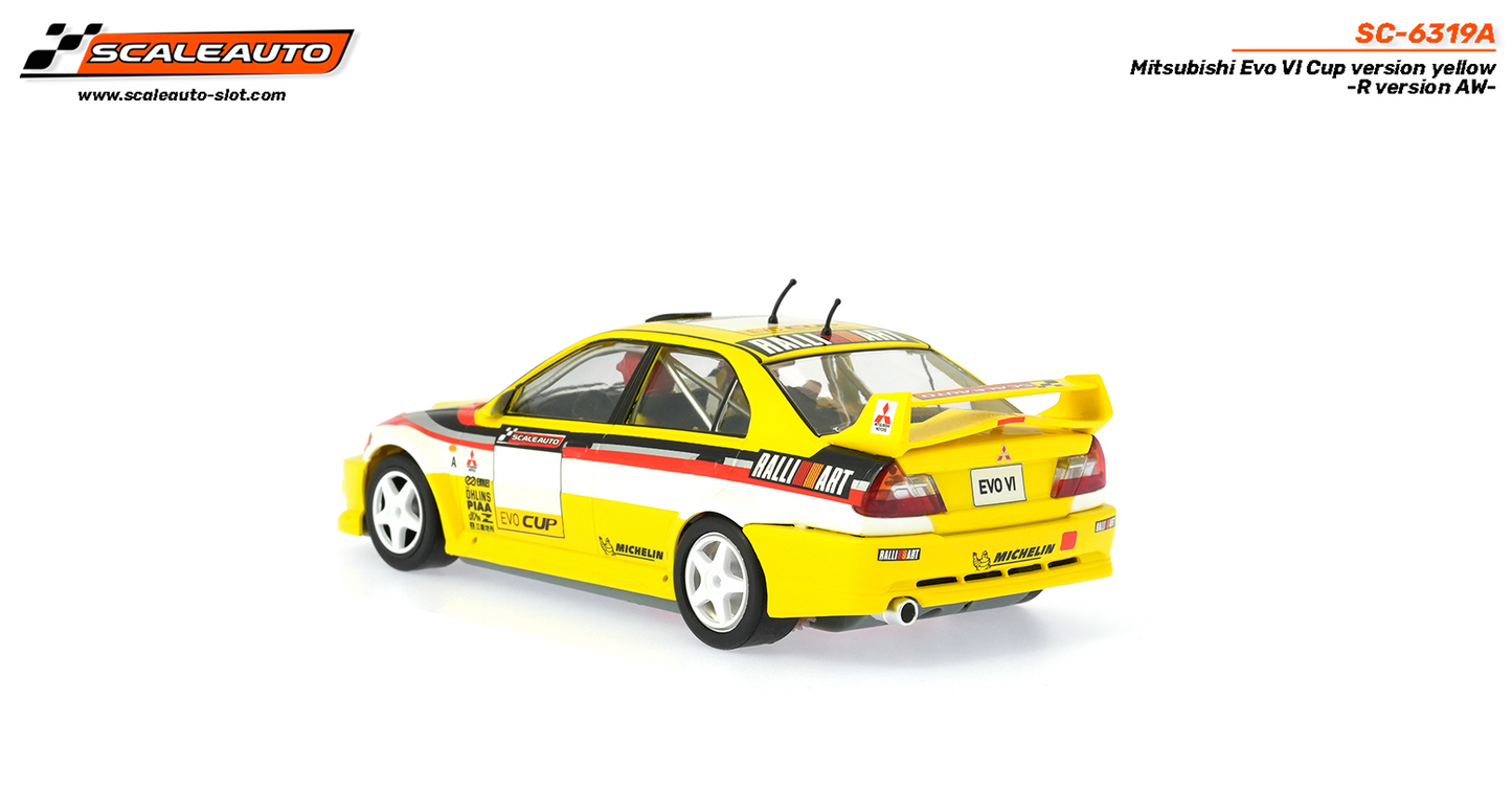 Scaleauto SC-6319A - Mitsubishi Lancer EVO VI - Cup Version - Yellow - R4WD Series