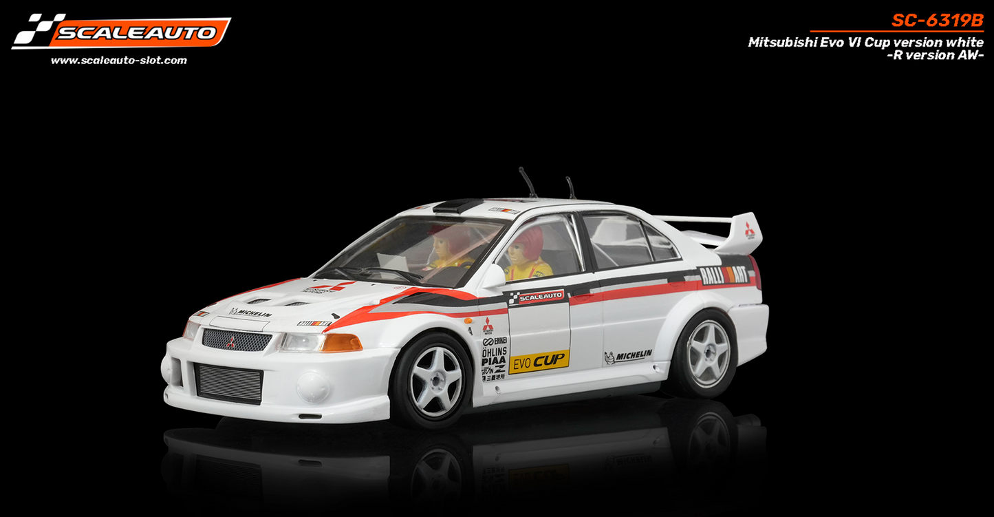 Scaleauto SC-6319B - Mitsubishi Lancer EVO VI - Cup Version - White - R4WD Series