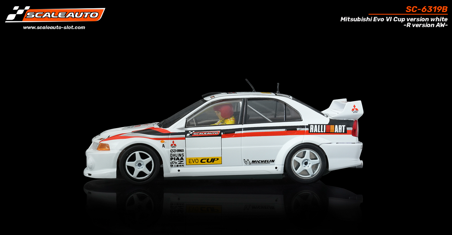 Scaleauto SC-6319B - Mitsubishi Lancer EVO VI - Cup Version - White - R4WD Series