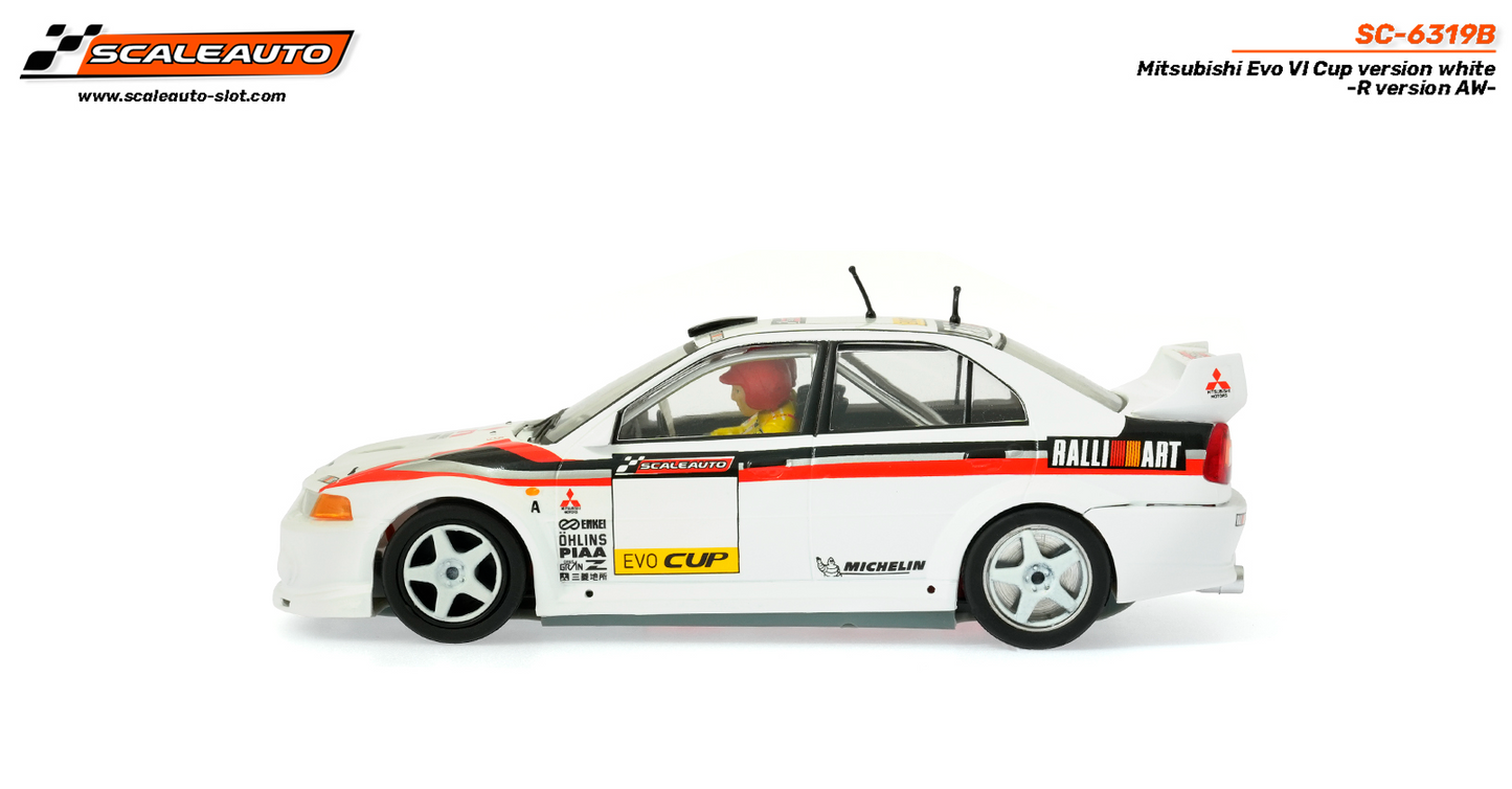 Scaleauto SC-6319B - Mitsubishi Lancer EVO VI - Cup Version - White - R4WD Series