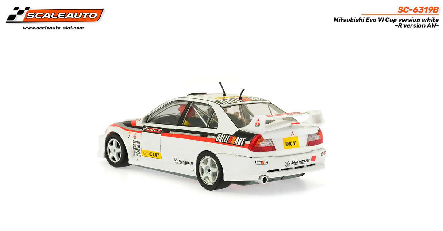 Scaleauto SC-6319B - Mitsubishi Lancer EVO VI - Cup Version - White - R4WD Series