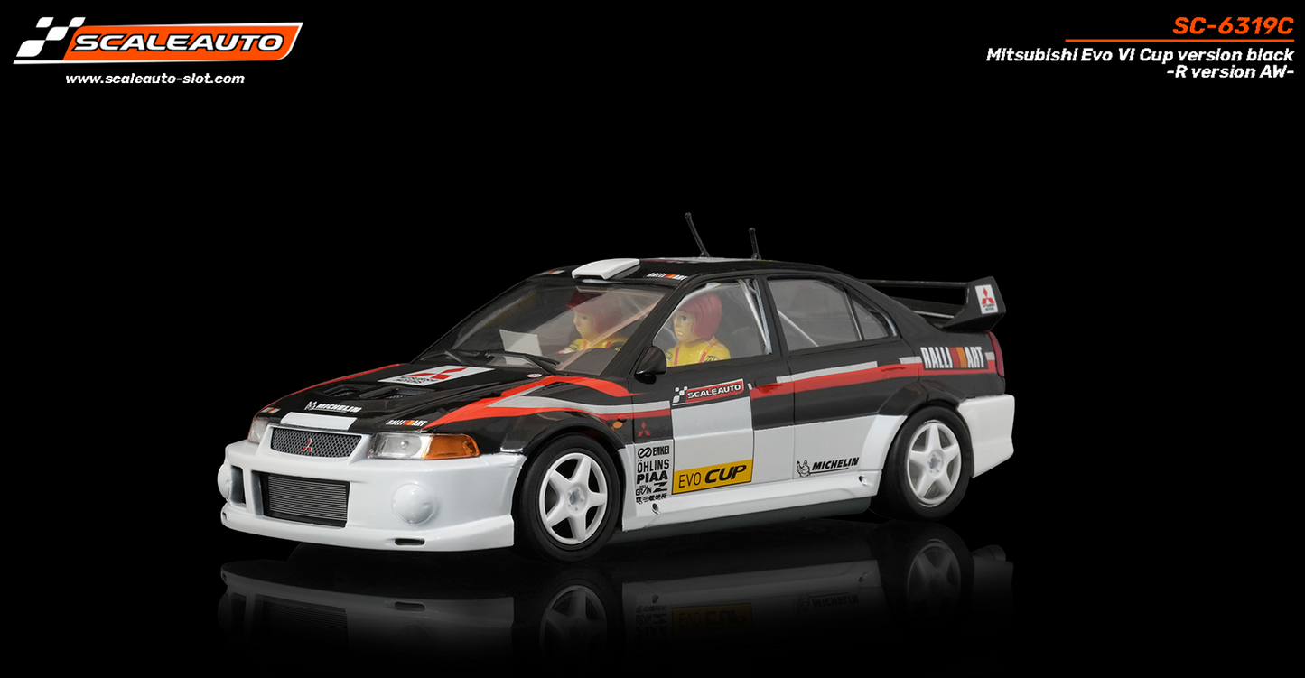 Scaleauto SC-6319C - Mitsubishi Lancer EVO VI - Cup Version - Black - R4WD Series