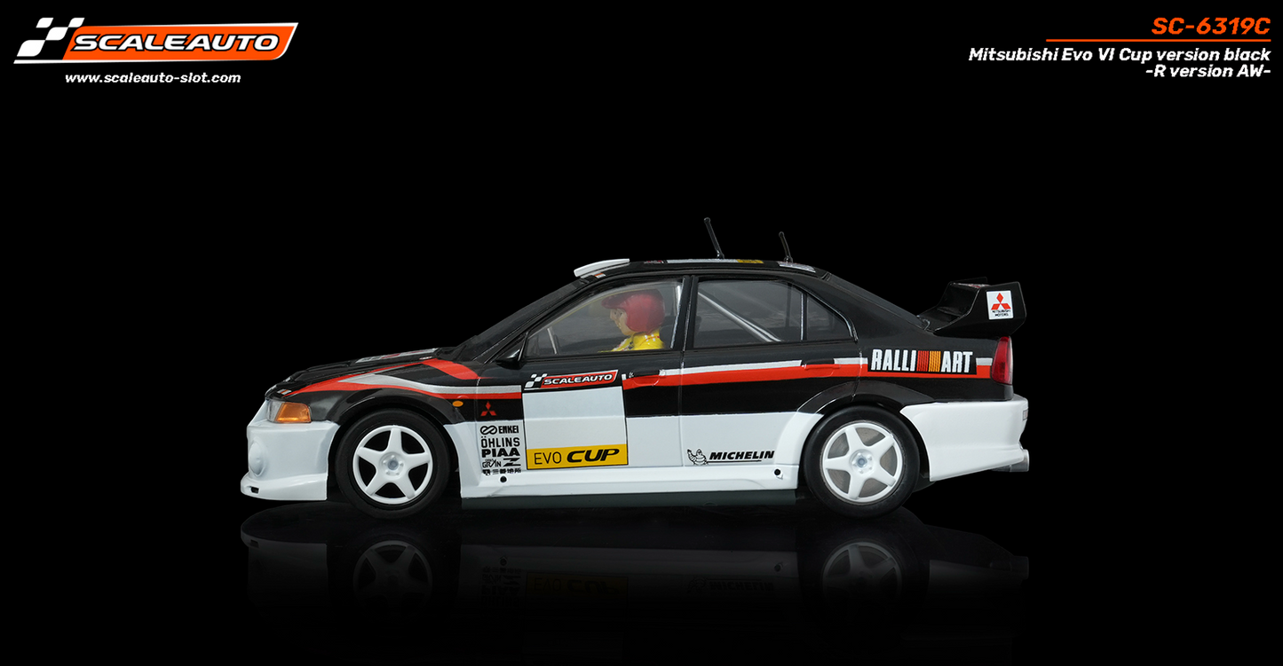 Scaleauto SC-6319C - Mitsubishi Lancer EVO VI - Cup Version - Black - R4WD Series