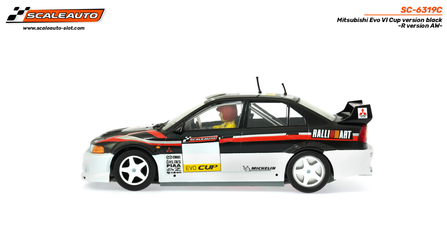Scaleauto SC-6319C - Mitsubishi Lancer EVO VI - Cup Version - Black - R4WD Series