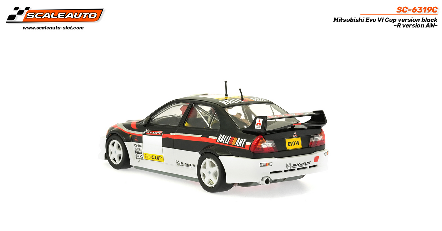 Scaleauto SC-6319C - Mitsubishi Lancer EVO VI - Cup Version - Black - R4WD Series