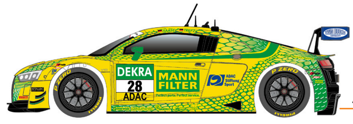 Scaleauto Home Series SC-6354 - PRE-ORDER NOW! - Audi R8 LMS GT3 #28 - '21 ADAC GT Masters