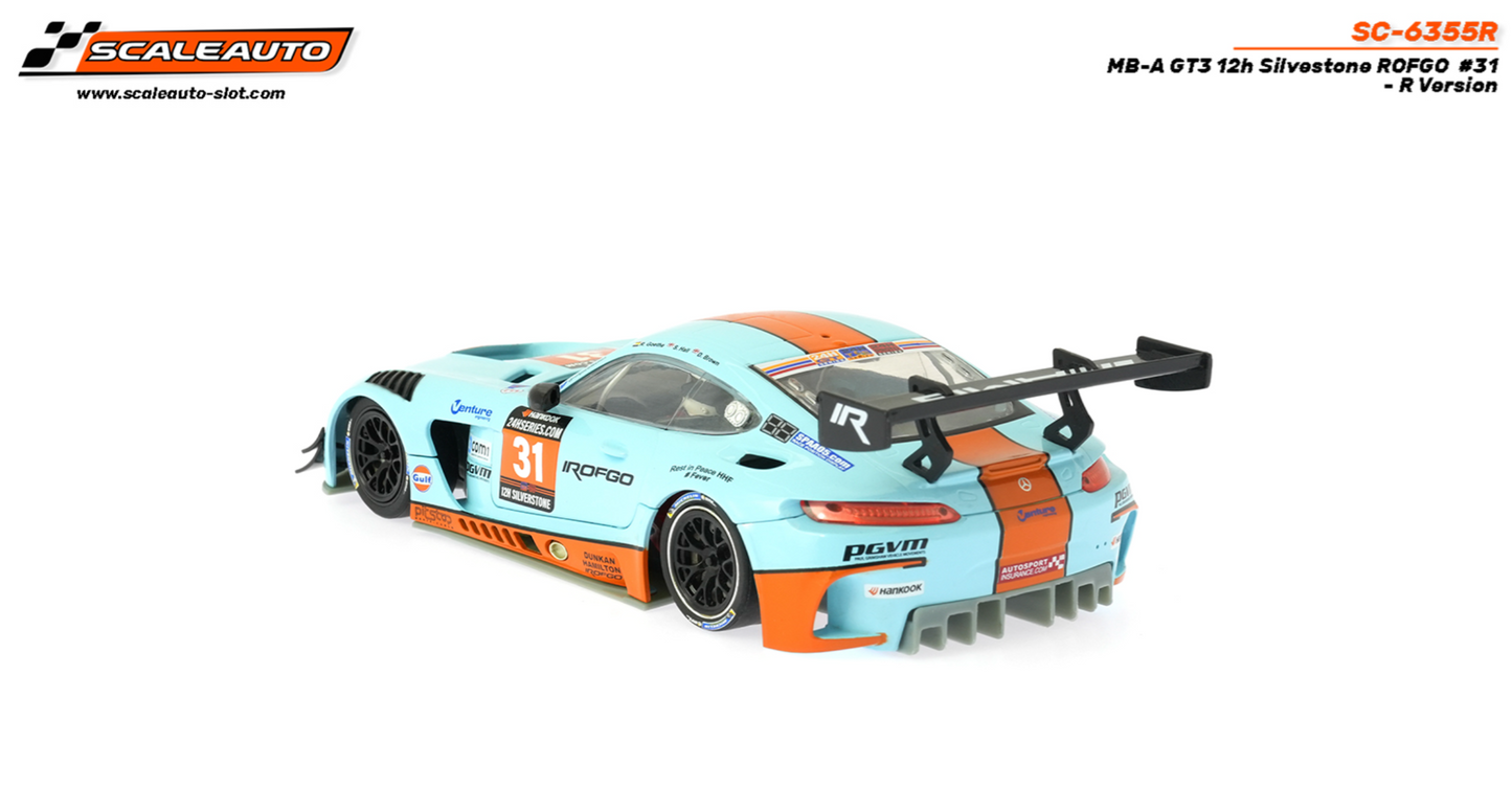 Scaleauto SC-6355R - Mercedes AMG GT3 - Gulf #31 - 12h Silverstone - R Series