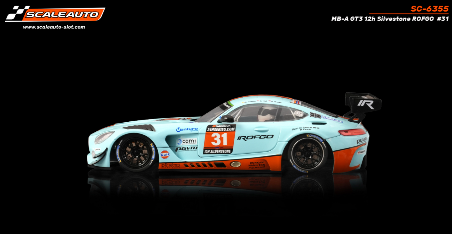 Scaleauto SC-6355 - PRE-ORDER NOW!!! - Mercedes AMG GT3 - Gulf #31 - 12h Silverstone - Home Series
