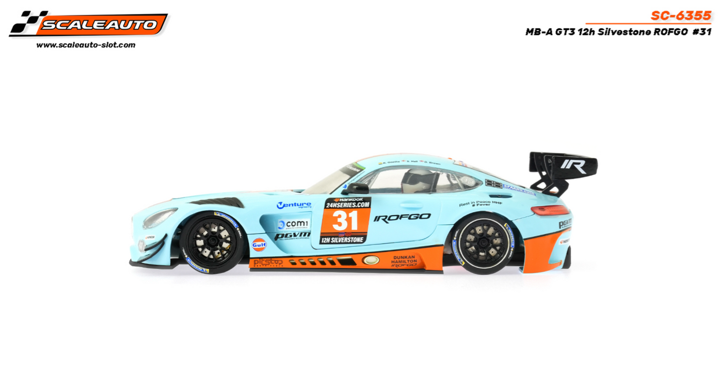 Scaleauto SC-6355 - PRE-ORDER NOW!!! - Mercedes AMG GT3 - Gulf #31 - 12h Silverstone - Home Series