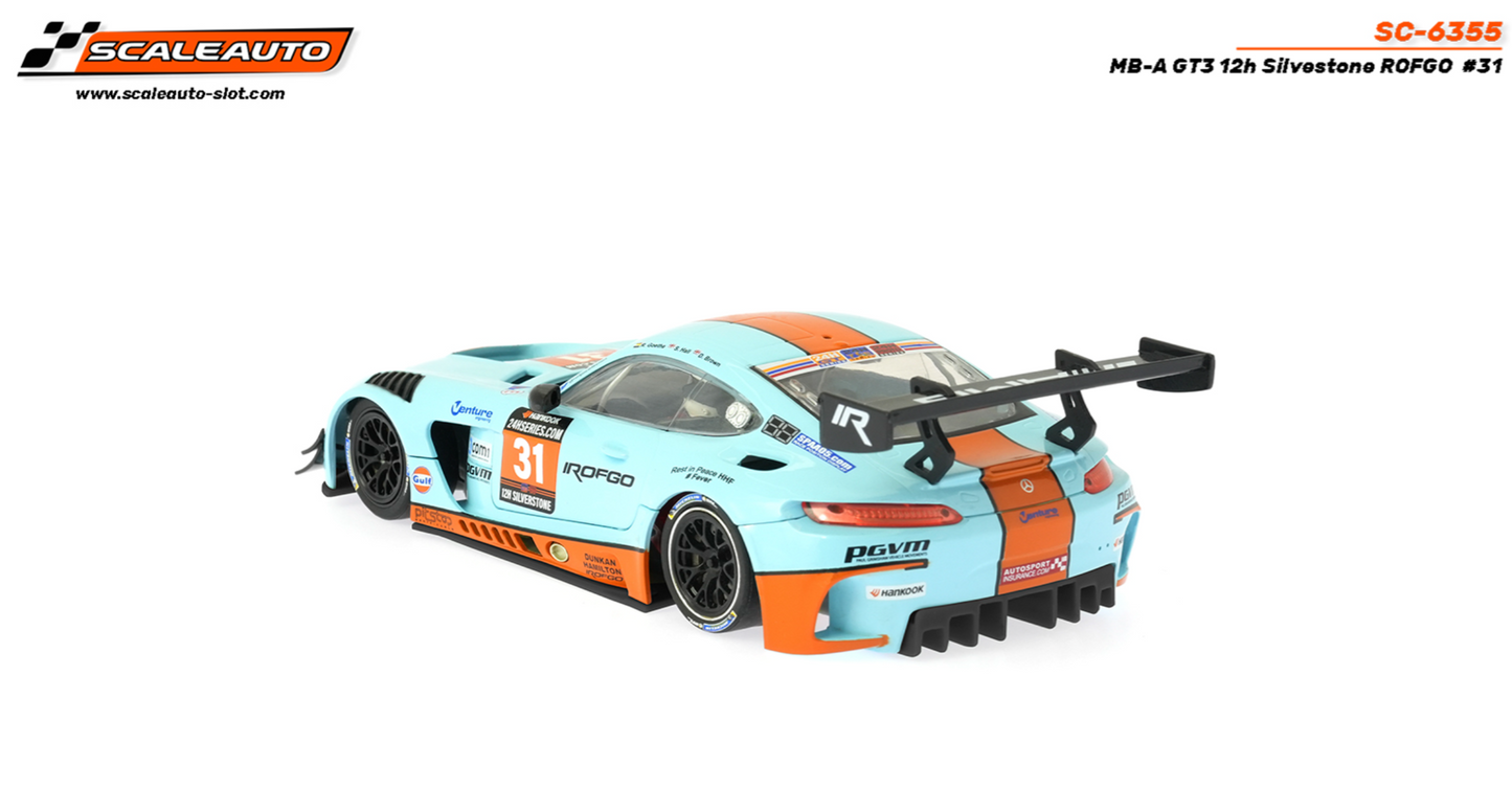 Scaleauto SC-6355 - PRE-ORDER NOW!!! - Mercedes AMG GT3 - Gulf #31 - 12h Silverstone - Home Series