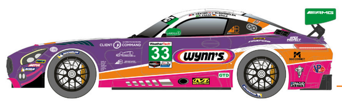 Scaleauto SC-6356R - Mercedes AMG GT3 - Wynns #33 - '19 IMSA - R Series