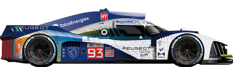 Scaleauto SC-6375 - PRE-ORDER NOW! - Peugeot 9x8 LMH Hypercar #93 - '23 Le Mans