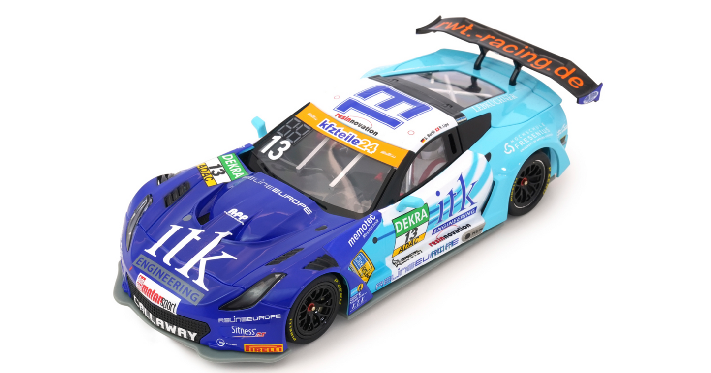 Scaleauto SC-6437R - PRÉ-VENDA! - Corvette Callaway GT3 - ITK Enginnering #13 - '16 ADAC GT Masters - Série R