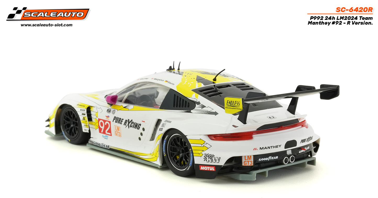 Scaleauto SC-6420R - PRE-ORDER NOW! - Porsche 992 - Team Manthey #92 - '24 Le Mans 24H - R Series