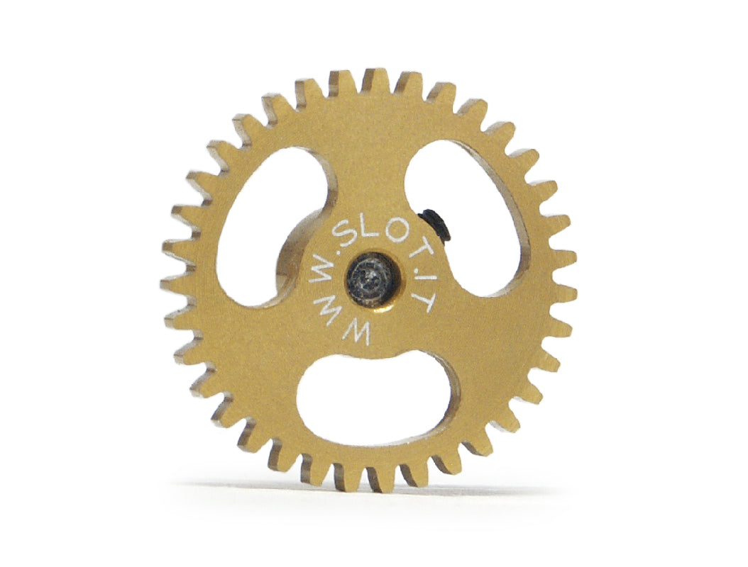 Slot.it GS1835 - Engrenagem de dentes retos Sidewinder - 35T - Ergal leve - 18 mm de diâmetro