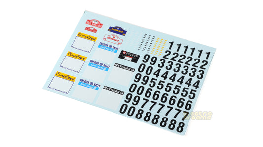TeamSlot P00016 - Decal Sheet "RALLY PLATES"