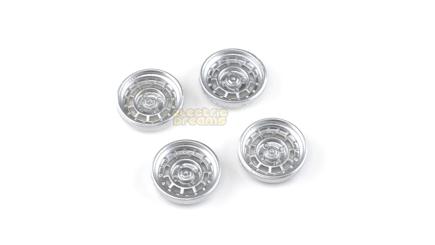 TeamSlot T17004 - 17mm Pro Wheel Inserts - Gotti 75BA Rear Silver - pack of 4