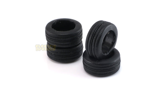TeamSlot N0017 - Pack of 4 Tires - 18 x 9.5mm - Treaded