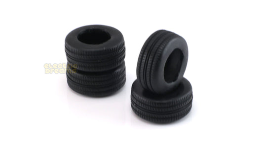 TeamSlot N0016 - Pack of 4 Tires - 18 x 9.5mm - Treaded