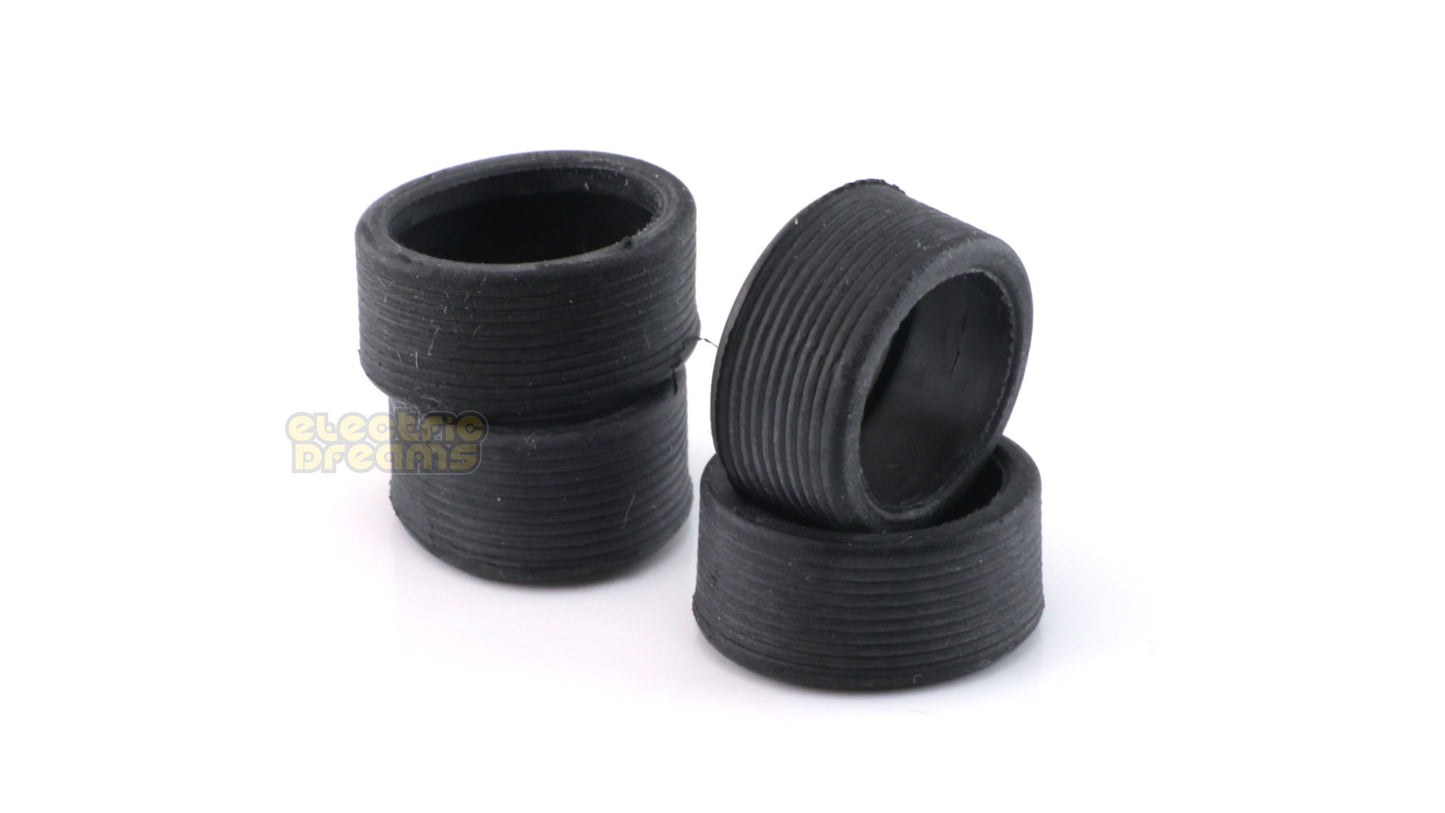 TeamSlot N0012 - Pack of 4 Tires - 16 x 8mm - Treaded - Low Profile - 35 Shore