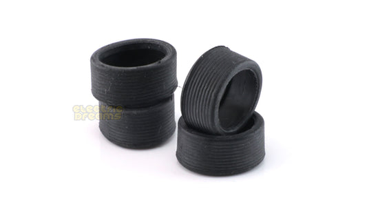 TeamSlot N0012 - Pack of 4 Tires - 16 x 8mm - Treaded - Low Profile - 35 Shore