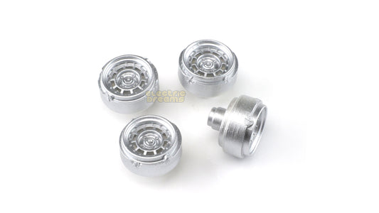TeamSlot L17004 - 17mm Pro Plastic Wheels - Gotti 75BA - Rears Silver - Pack of 4