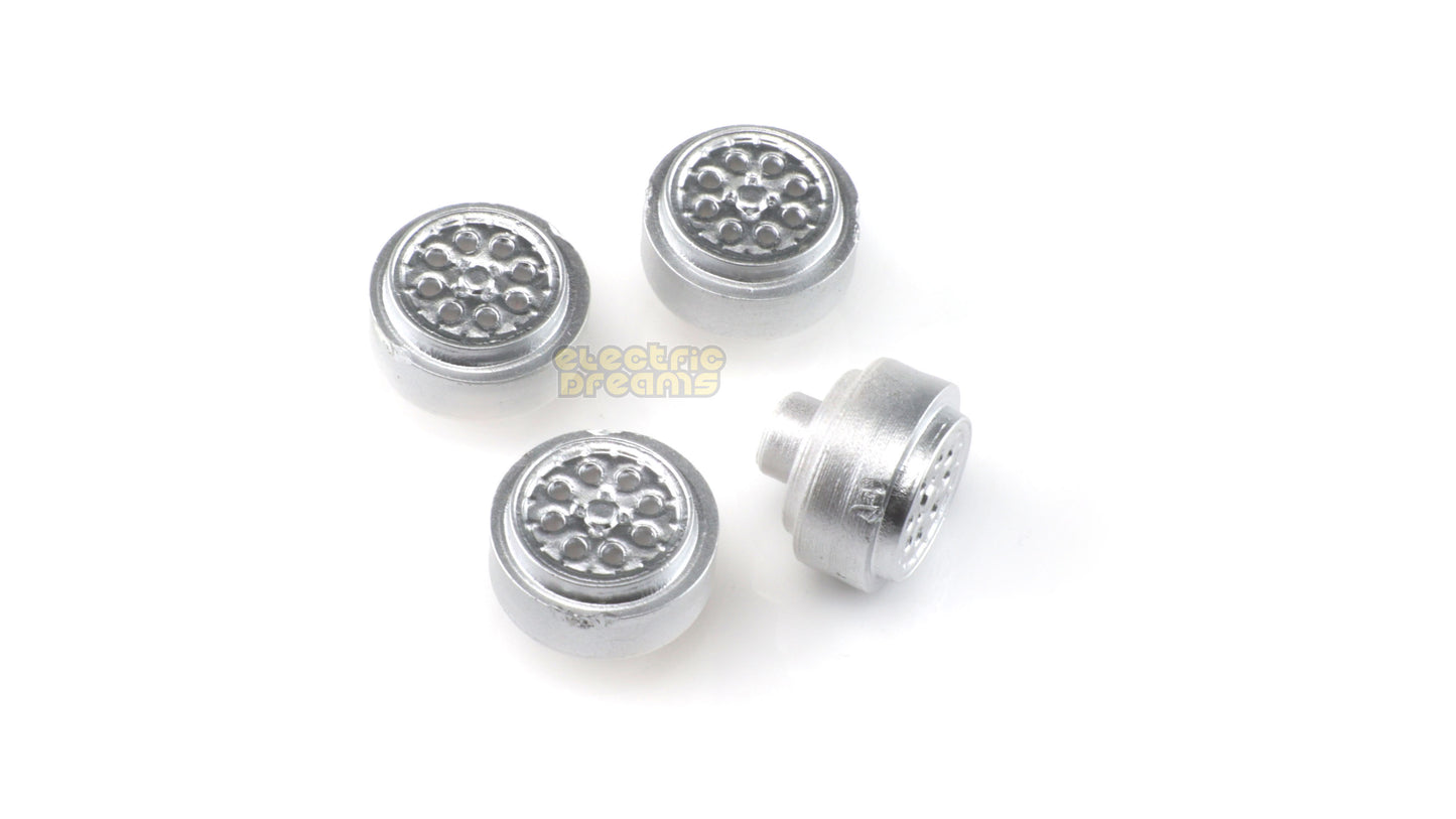 TeamSlot L15021 - 15mm Pro Plastic Wheels - Lancia Delta Cromodora CD - Silver - pack of 4