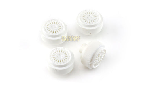 TeamSlot L15019 - 15mm Pro Plastic Wheels - Lancia Delta Compomotive TH2 - White - pack of 4