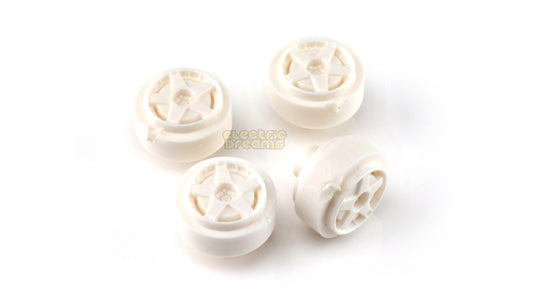 TeamSlot L15016 - 15mm Pro Plastic Wheels - Audi Quattro 5-Spoke - pack of 4