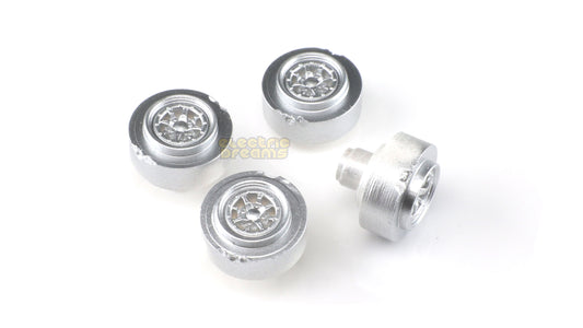 TeamSlot L13013 - 13mm Pro Plastic Wheels - Gotti 5T Silver - pack of 4