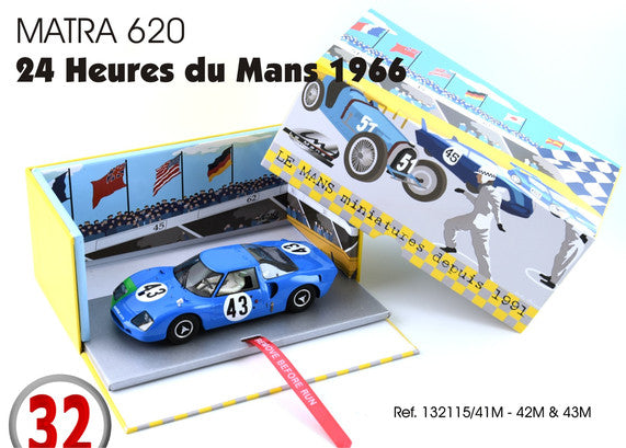 LMM 132115/43M - PRE-ORDER NOW! - Matra 620 #43 - '66 Le Mans