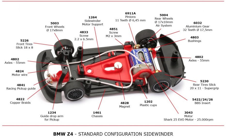 NSR 0602SW - PRE-ORDER NOW! - BMW Z4 GT3 - Martini Racing Red #26