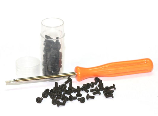 Sloting Plus SP158706 - Steel Flat Head Torx Screws - M2 x 6mm - with T6 Screwdriver
