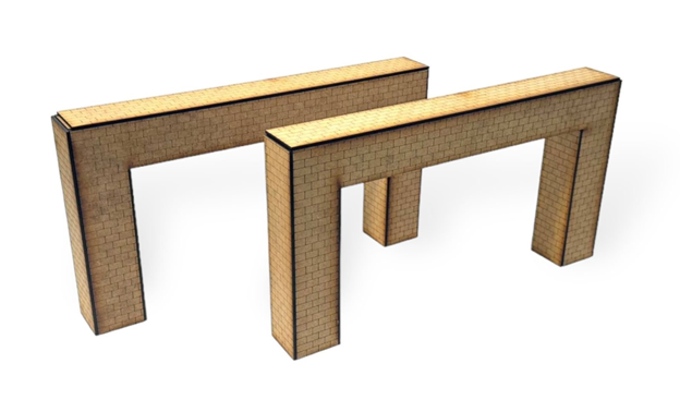 Magnetic Racing MRA118BL - Sistema de puente de hierro de Hughsey - Soportes de ladrillo