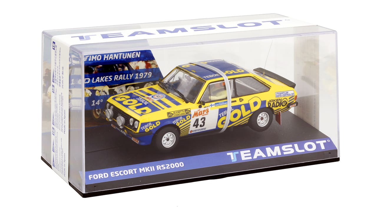 Teamslot 12707 - Ford Escort MkII RS2000 - Teboil Gold #43 - 1000 Lakes Rally 1979