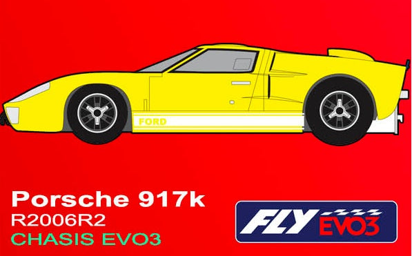 Fly R2006R2 - PRE-ORDER NOW! - Ford GT40 - Yellow - RACING EVO3