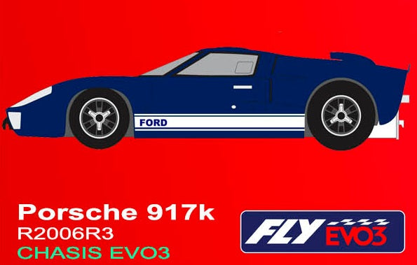Fly R2006R3 - PRE-ORDER NOW! - Ford GT40 - Blue - RACING EVO3