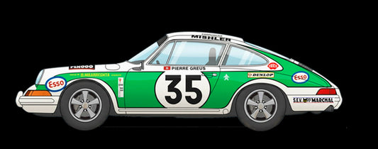 Fly A2124 - PRE-ORDER NOW! - Porsche 911 - Greub #35 - '71 Le Mans