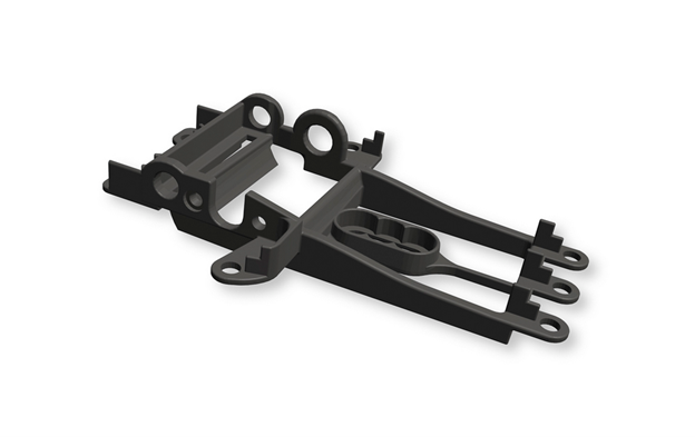 NSR 1334 - Sidewinder Motor Mount - for Hypercar - Offset +0.75mm - Medium Black