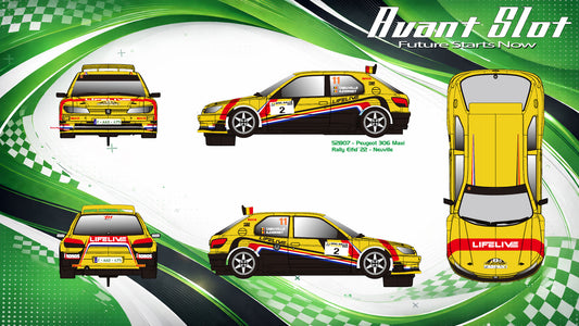 Avant Slot 52807 - PRE-ORDER NOW! - Peugeot 306 Maxi - Neuville #2 - '22 Rally Eifel Festival