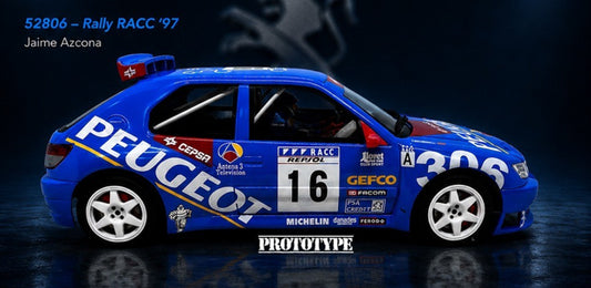 Avant Slot 52806 - PRE-ORDER NOW! - Peugeot 306 Maxi 1 - Rally RACC'97 - Azcona