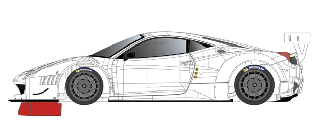 Scaleauto SC-A39M01 - PRE-ORDER NOW! - Berlinetta GT3 - White Racing Kit