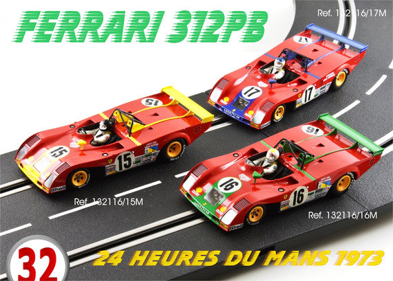 LMM 132116/16M - PRE-ORDER NOW! - Ferrari 312 PB - Carlos Pace #16 - '73 Le Mans