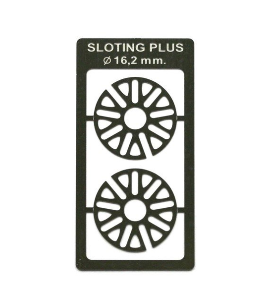 Sloting Plus SP029906 - BBS Hubcaps + Brake Discs - for 16.2mm wheels